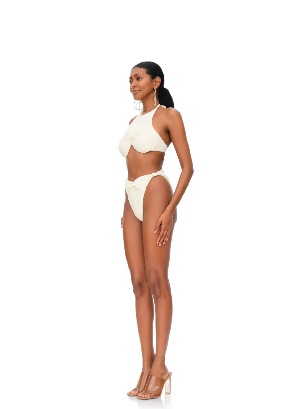 Cheap Andrea Iyamah Gada Bikini-Ivory