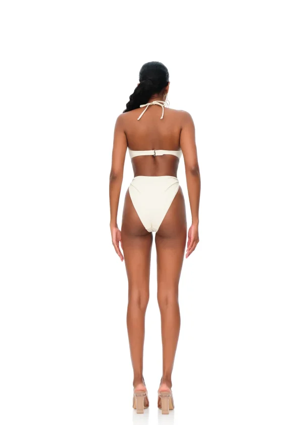 Cheap Andrea Iyamah Gada Bikini-Ivory