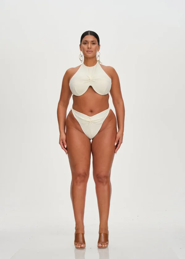 Cheap Andrea Iyamah Gada Bikini-Ivory