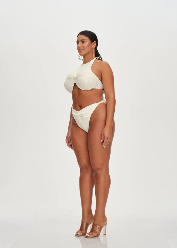 Cheap Andrea Iyamah Gada Bikini-Ivory