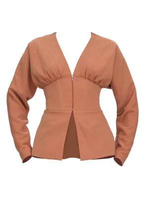 Sale Andrea Iyamah Gia Corset Blazer-Dust
