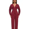 Discount Andrea Iyamah Gia Corset Blazer-Plum
