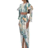 Online Andrea Iyamah Halima Abstract Bark Cropped Top