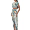 Online Andrea Iyamah Halima Abstract Bark Cropped Top