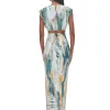 Online Andrea Iyamah Halima Abstract Bark Cropped Top