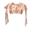Online Andrea Iyamah Halima Eucalyptus Cropped Top
