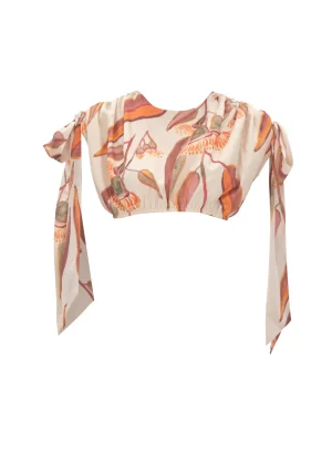 Online Andrea Iyamah Halima Eucalyptus Cropped Top