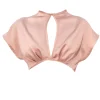 Fashion Andrea Iyamah Hami Crop Top-Pearl Pink
