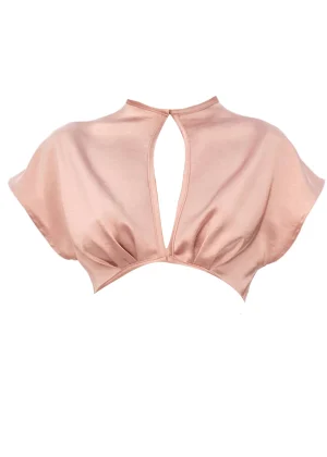 Fashion Andrea Iyamah Hami Crop Top-Pearl Pink