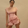 Fashion Andrea Iyamah Hami Crop Top-Pearl Pink