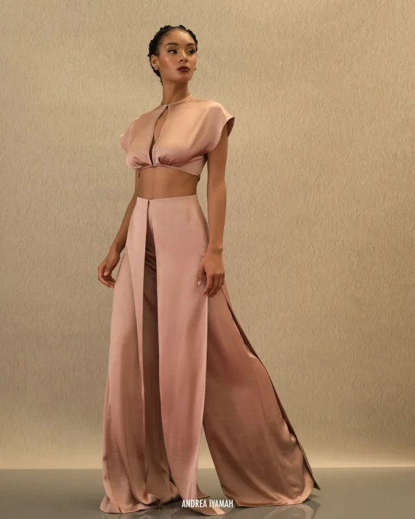 Best Andrea Iyamah Hami High Waist Pants-Pearl Pink