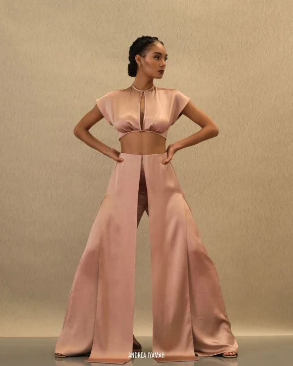 Best Andrea Iyamah Hami High Waist Pants-Pearl Pink