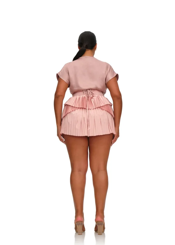 Online Andrea Iyamah Hibi Shorts-Pearl Pink