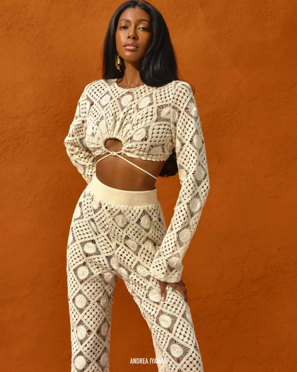 Best Sale Andrea Iyamah Hira Crochet Pants