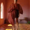 Store Andrea Iyamah Ime Skirt-Wine