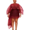 Store Andrea Iyamah Ime Skirt-Wine