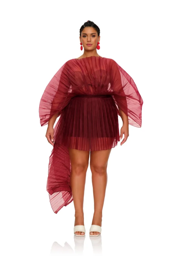 Store Andrea Iyamah Ime Skirt-Wine