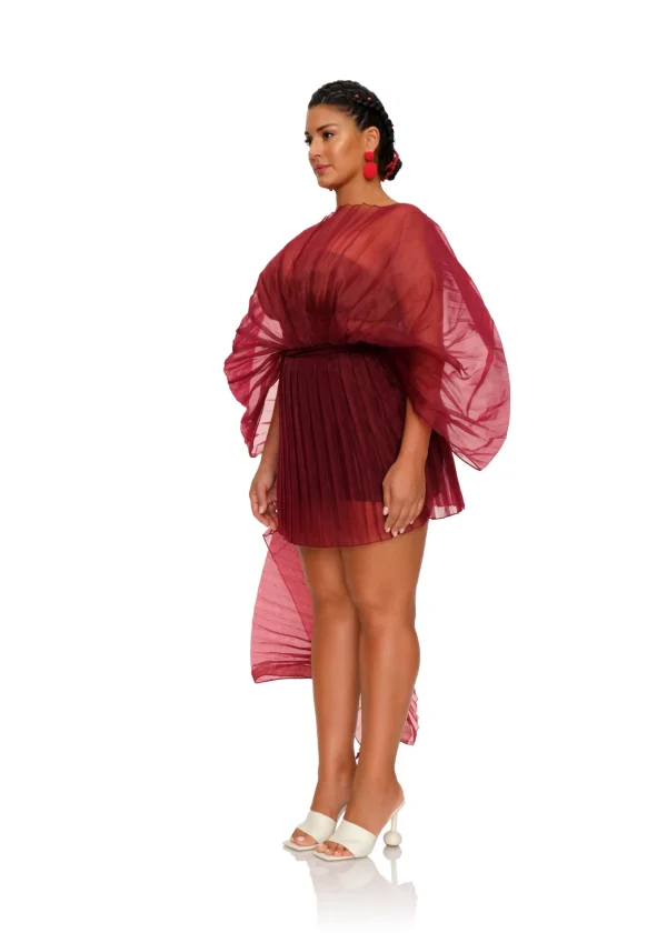 Store Andrea Iyamah Ime Skirt-Wine