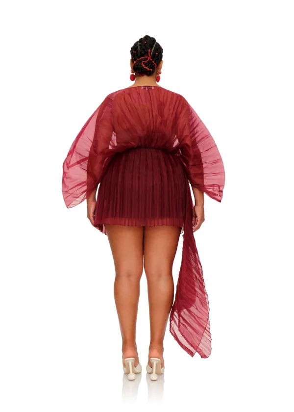 Store Andrea Iyamah Ime Skirt-Wine