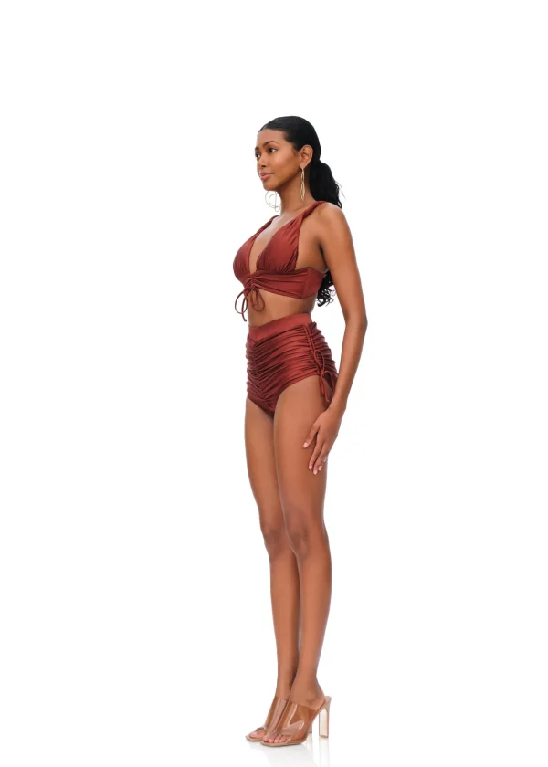 Fashion Andrea Iyamah Karo Bikini-Chocolate