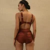 Fashion Andrea Iyamah Karo Bikini-Chocolate