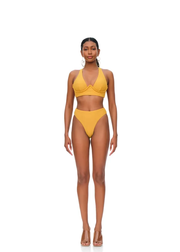 Store Andrea Iyamah Kasa Bikini-Mustard