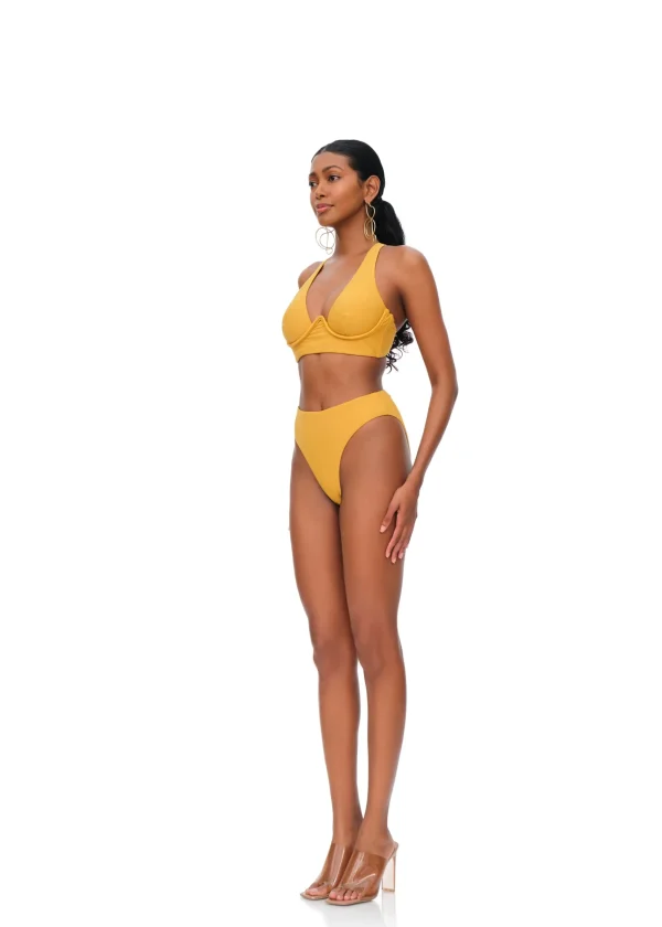 Store Andrea Iyamah Kasa Bikini-Mustard