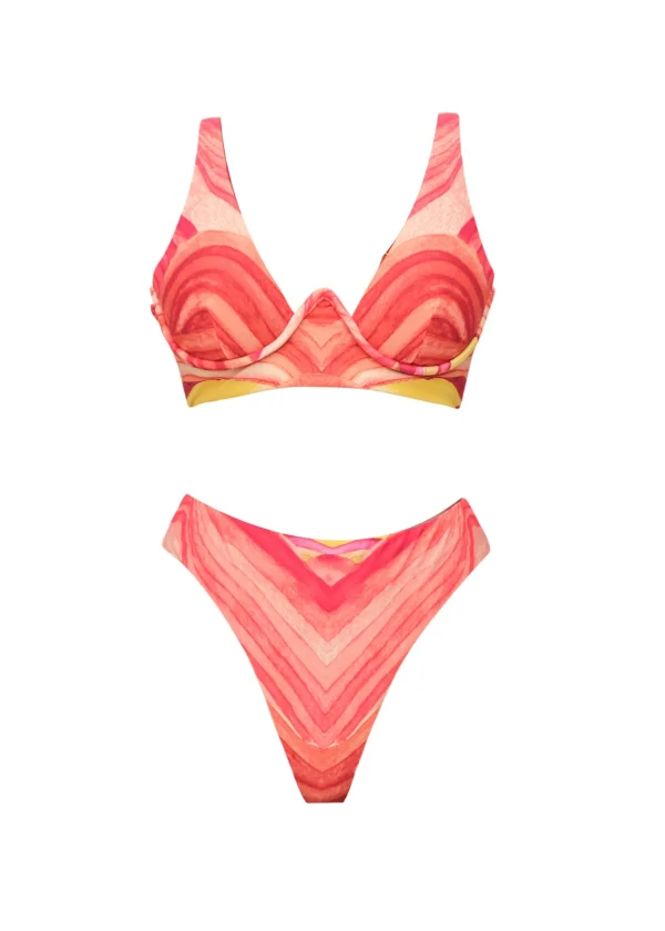 Shop Andrea Iyamah Kasa Bikini-Sunset