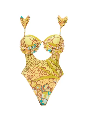 Best Andrea Iyamah Kuji One Piece Swimsuit-Ilia Print