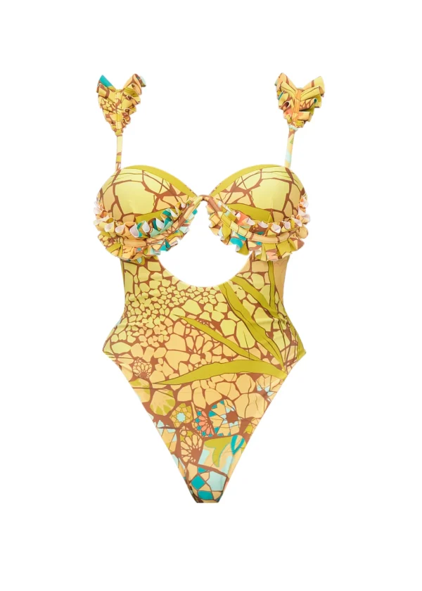 Best Andrea Iyamah Kuji One Piece Swimsuit-Ilia Print