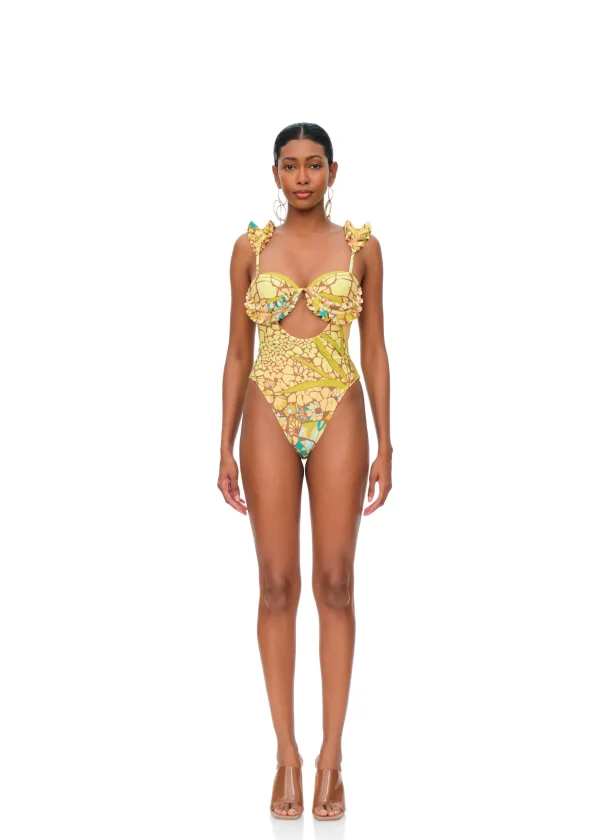Best Andrea Iyamah Kuji One Piece Swimsuit-Ilia Print
