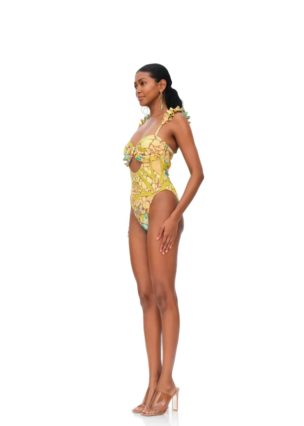Best Andrea Iyamah Kuji One Piece Swimsuit-Ilia Print