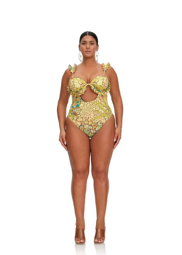 Best Andrea Iyamah Kuji One Piece Swimsuit-Ilia Print