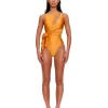 Best Sale Andrea Iyamah Lada One Piece Swimsuit-Sunset Gold