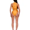Best Sale Andrea Iyamah Lada One Piece Swimsuit-Sunset Gold