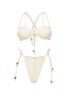 Clearance Andrea Iyamah Lani Bikini-Ivory
