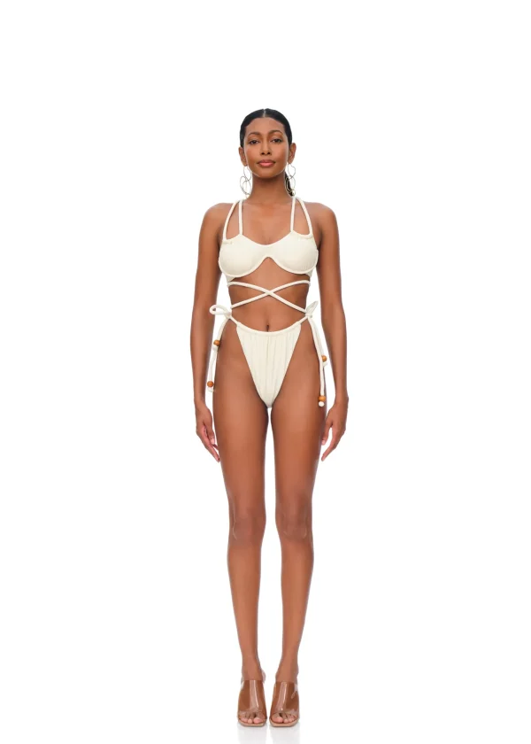 Clearance Andrea Iyamah Lani Bikini-Ivory