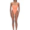 Outlet Andrea Iyamah Lima Peach One Piece Swimsuit