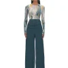Sale Andrea Iyamah Linea Green Pleated Pants