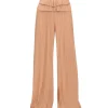 Best Sale Andrea Iyamah Linea Toffee Pleated Pants