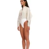 Cheap Andrea Iyamah Lino Bodysuit-Limestone