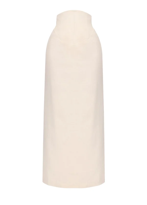 Clearance Andrea Iyamah Lino Corset Skirt-Limestone