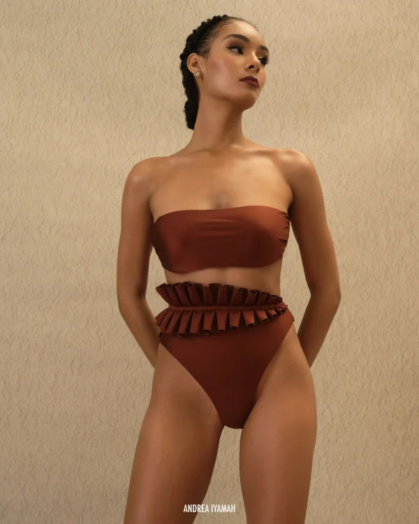 New Andrea Iyamah Liva Bikini-Chocolate