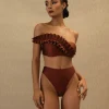 New Andrea Iyamah Liva Bikini-Chocolate
