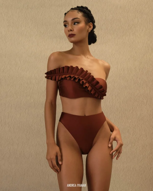 New Andrea Iyamah Liva Bikini-Chocolate