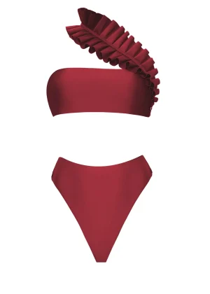 Cheap Andrea Iyamah Liva Bikini-Wine