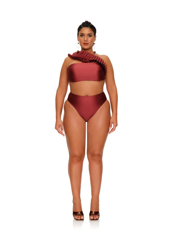Cheap Andrea Iyamah Liva Bikini-Wine