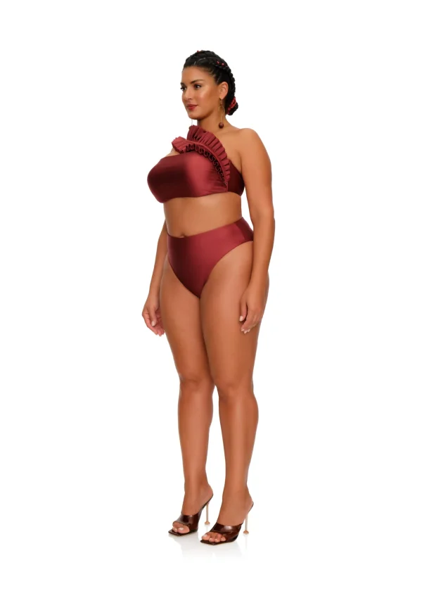 Cheap Andrea Iyamah Liva Bikini-Wine