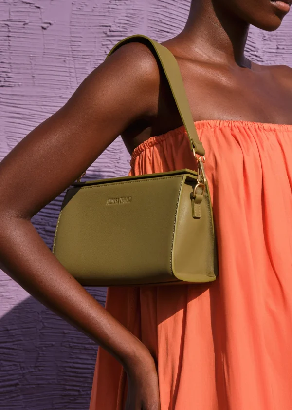 Cheap Andrea Iyamah Mala Green Shoulder Bag
