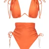 New Andrea Iyamah Menasa Orange High Rise Bikini